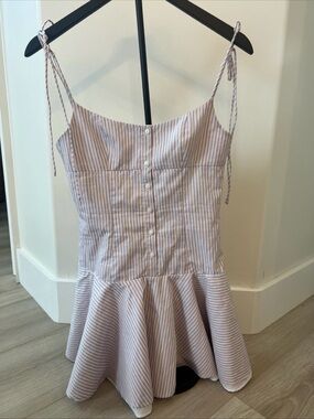 Zara Blue and Orange Striped Top